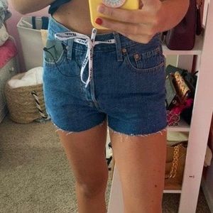 Levi’s High Rise Denim Shorts